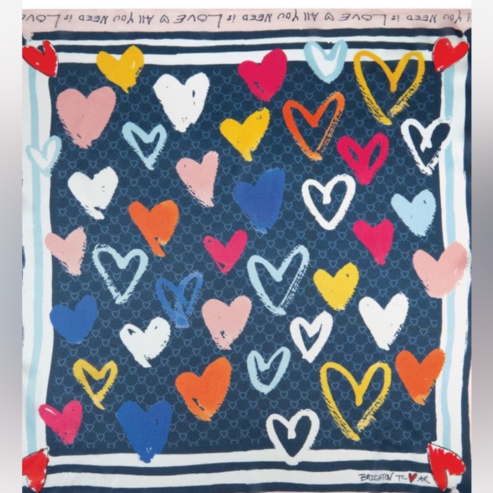 Brighton  “Color Of Love”  Scarf   NWT